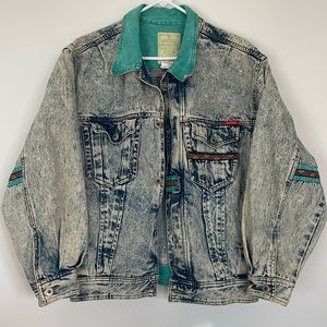 Vintage Bonjour Denim Jacket